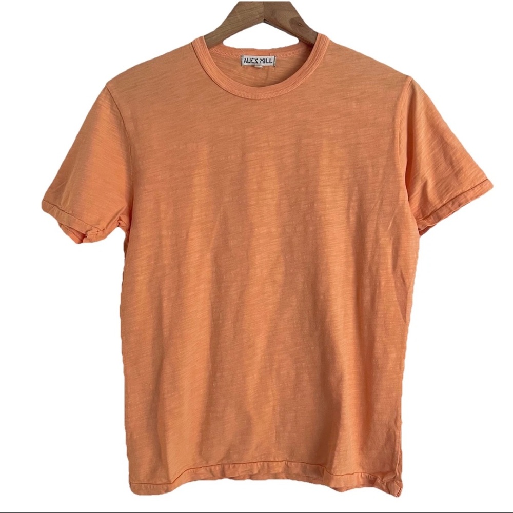 Alex Mill Mens Orange T Shirt Size Small